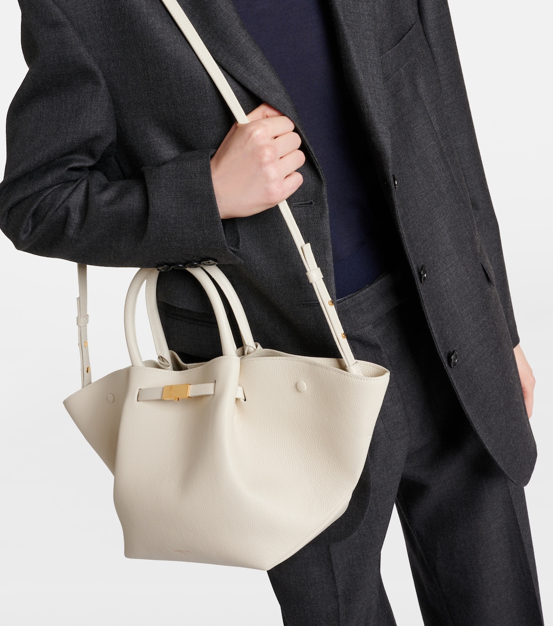 Midi New York leather tote bag | DeMellier