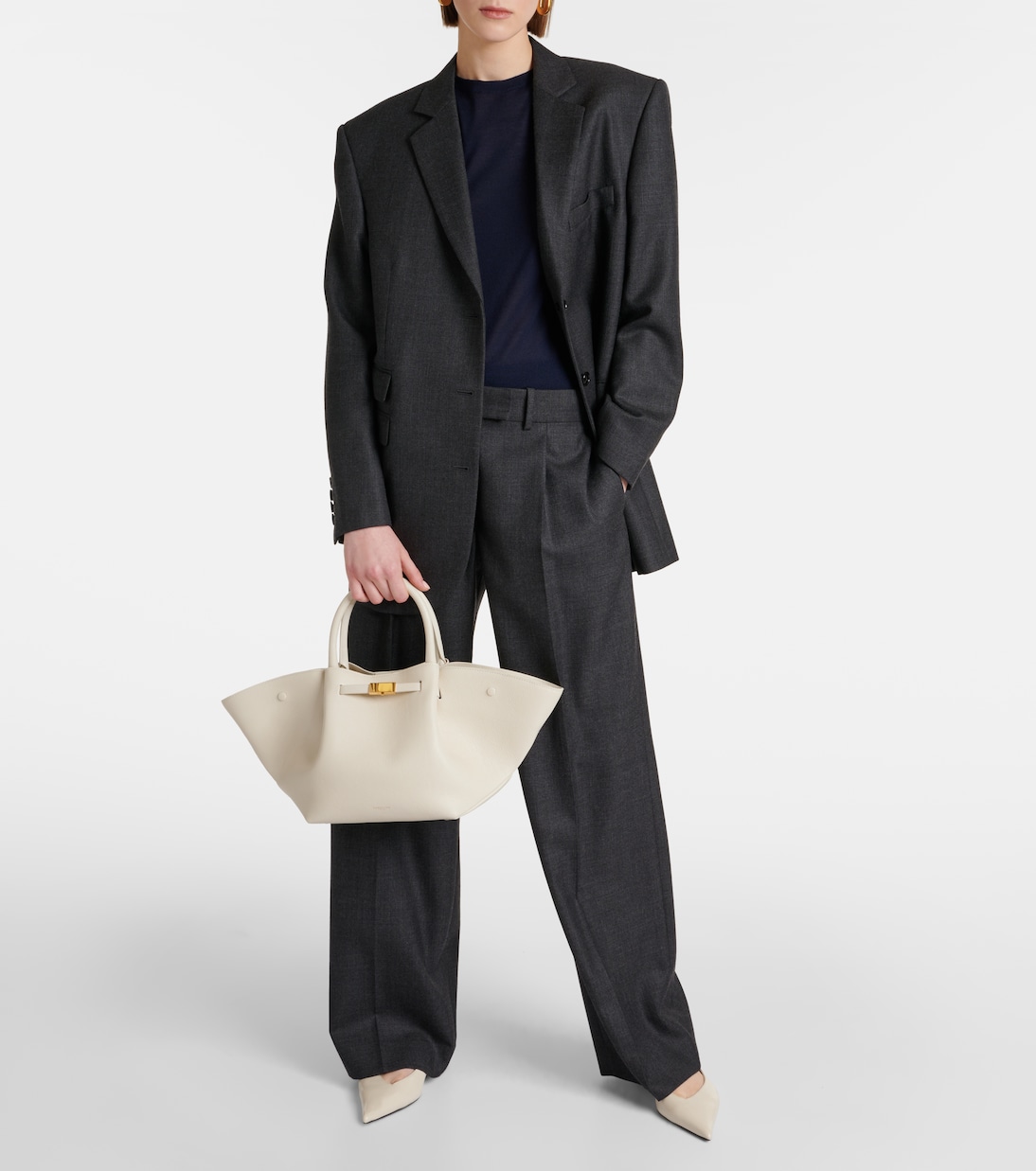 Midi New York leather tote bag | DeMellier