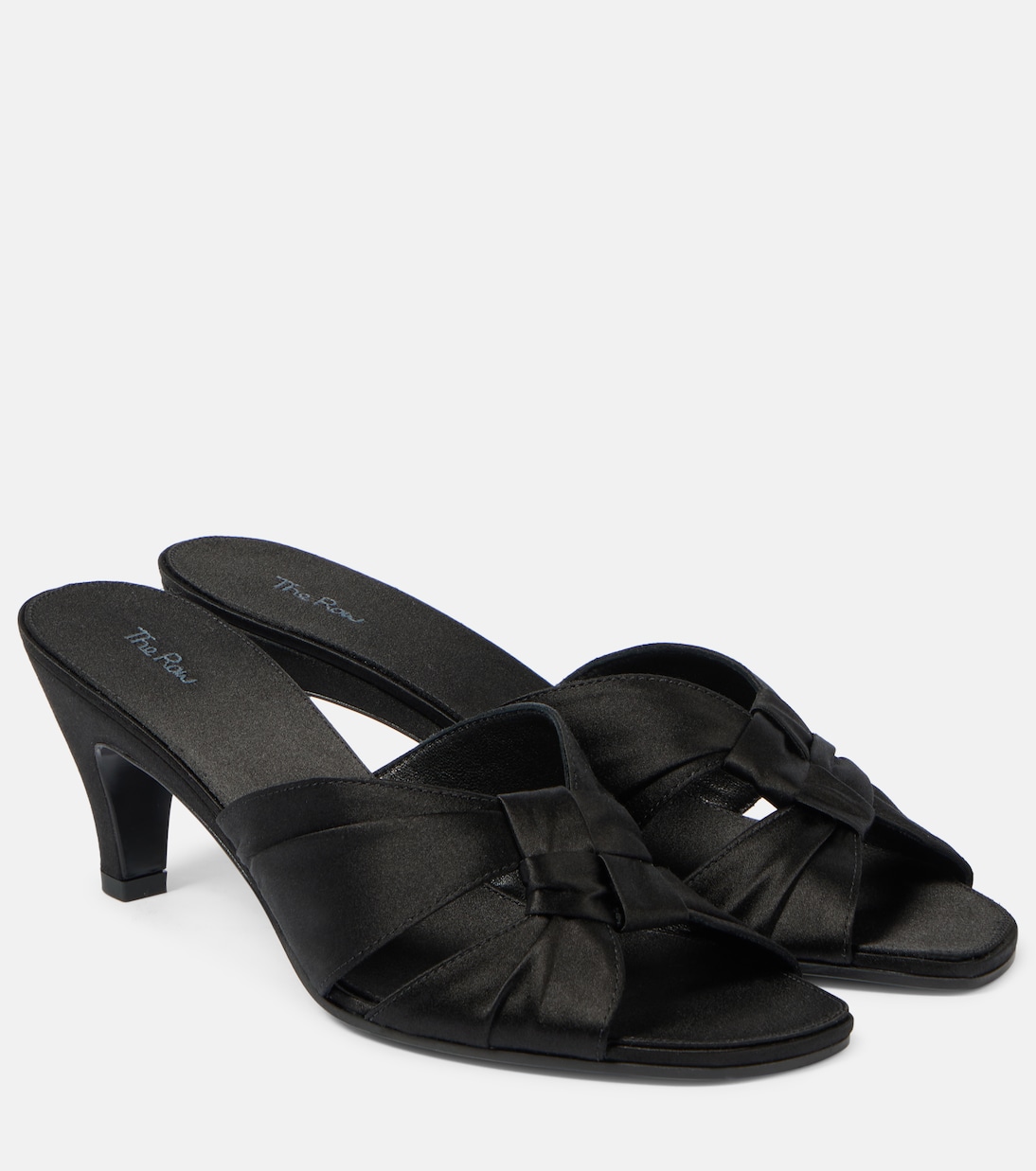 Mules Soft Knot 65 en satin | The Row