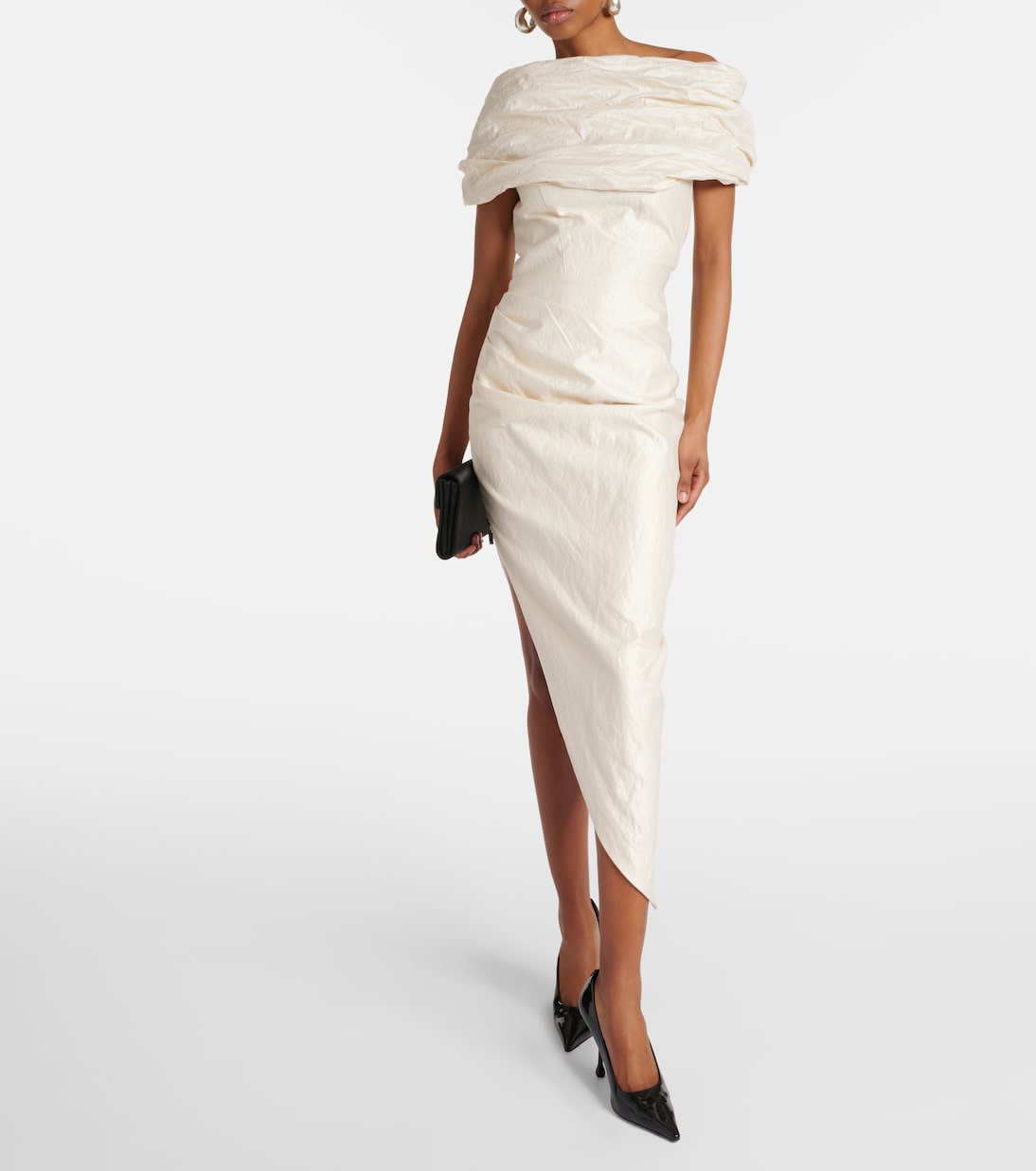 Vestido midi Amber de mezcla de algodón | Maticevski