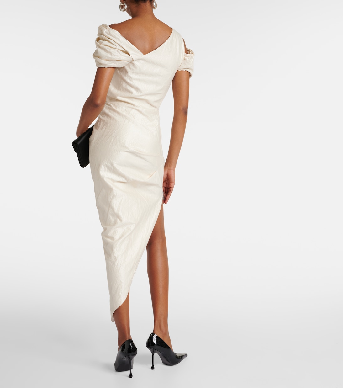 Vestido midi Amber de mezcla de algodón | Maticevski