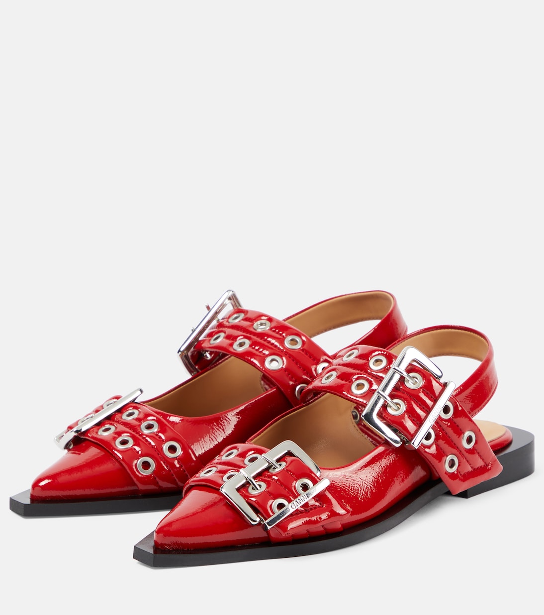 Ballerine slingback in similpelle | Ganni