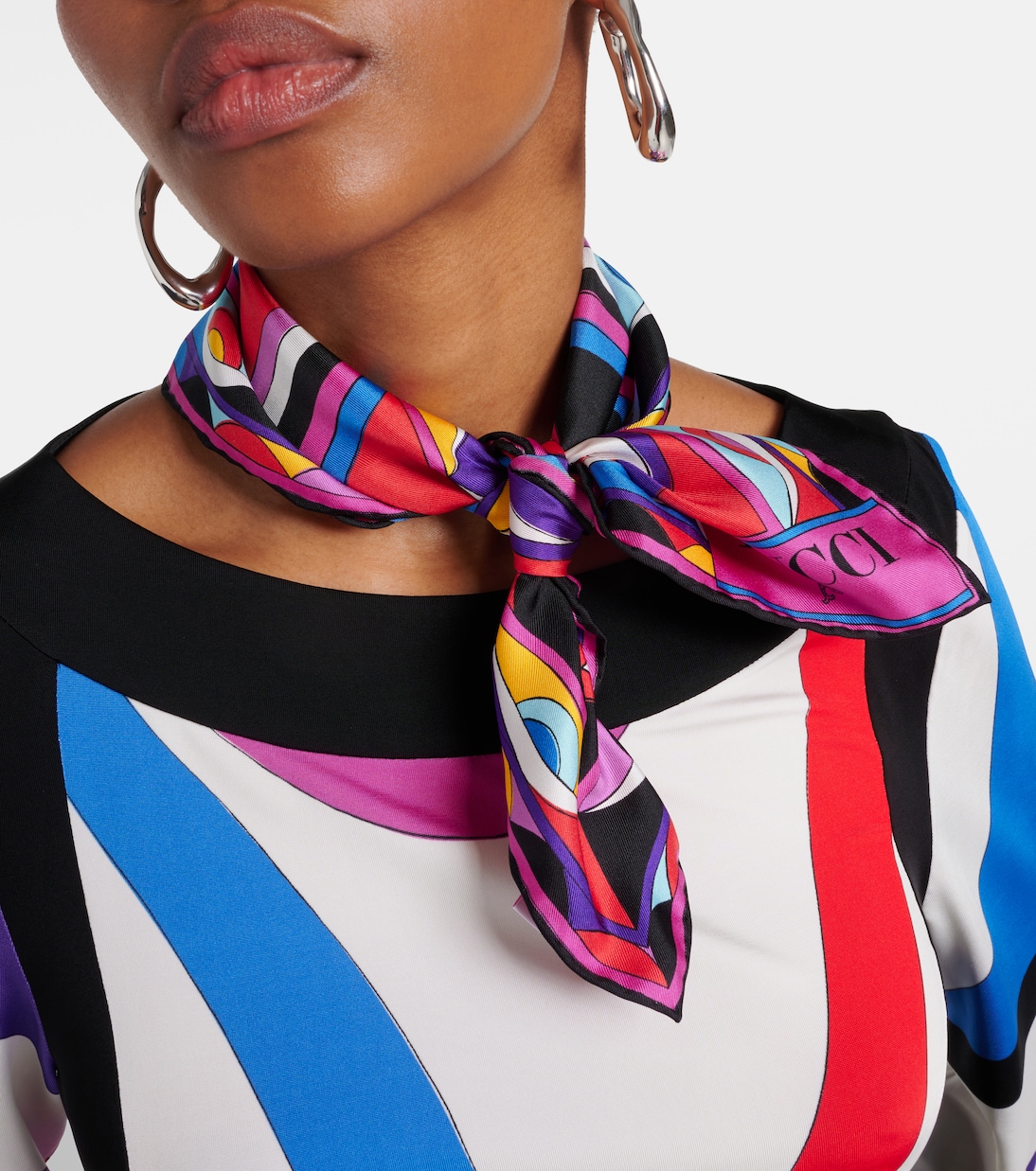Cigni silk twill scarf | Pucci