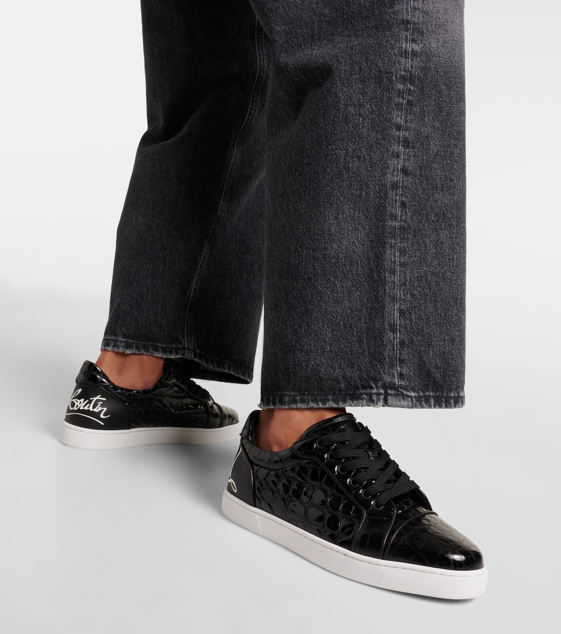 Sneakers Fun Vieira in pelle stampata | Christian Louboutin