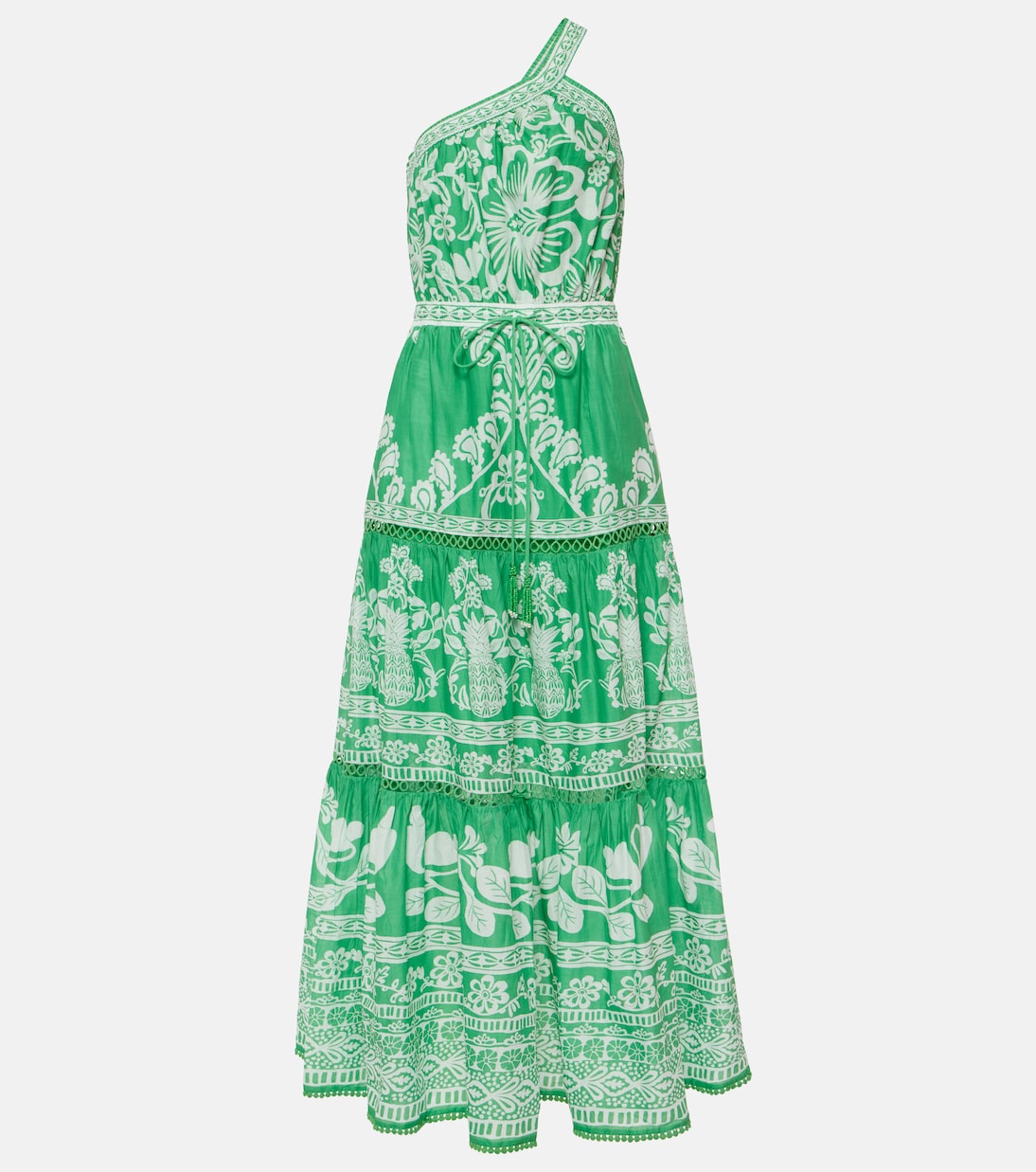 Maxikleid Sweet Garden Green aus Baumwolle | Farm Rio