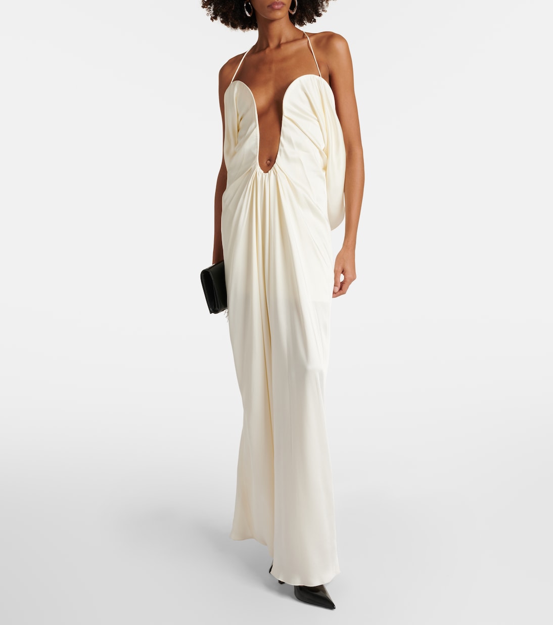 Cutout crêpe satin gown | Victoria Beckham