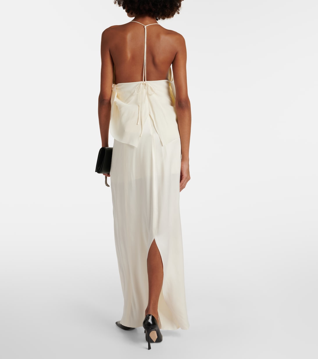 Cutout crêpe satin gown | Victoria Beckham