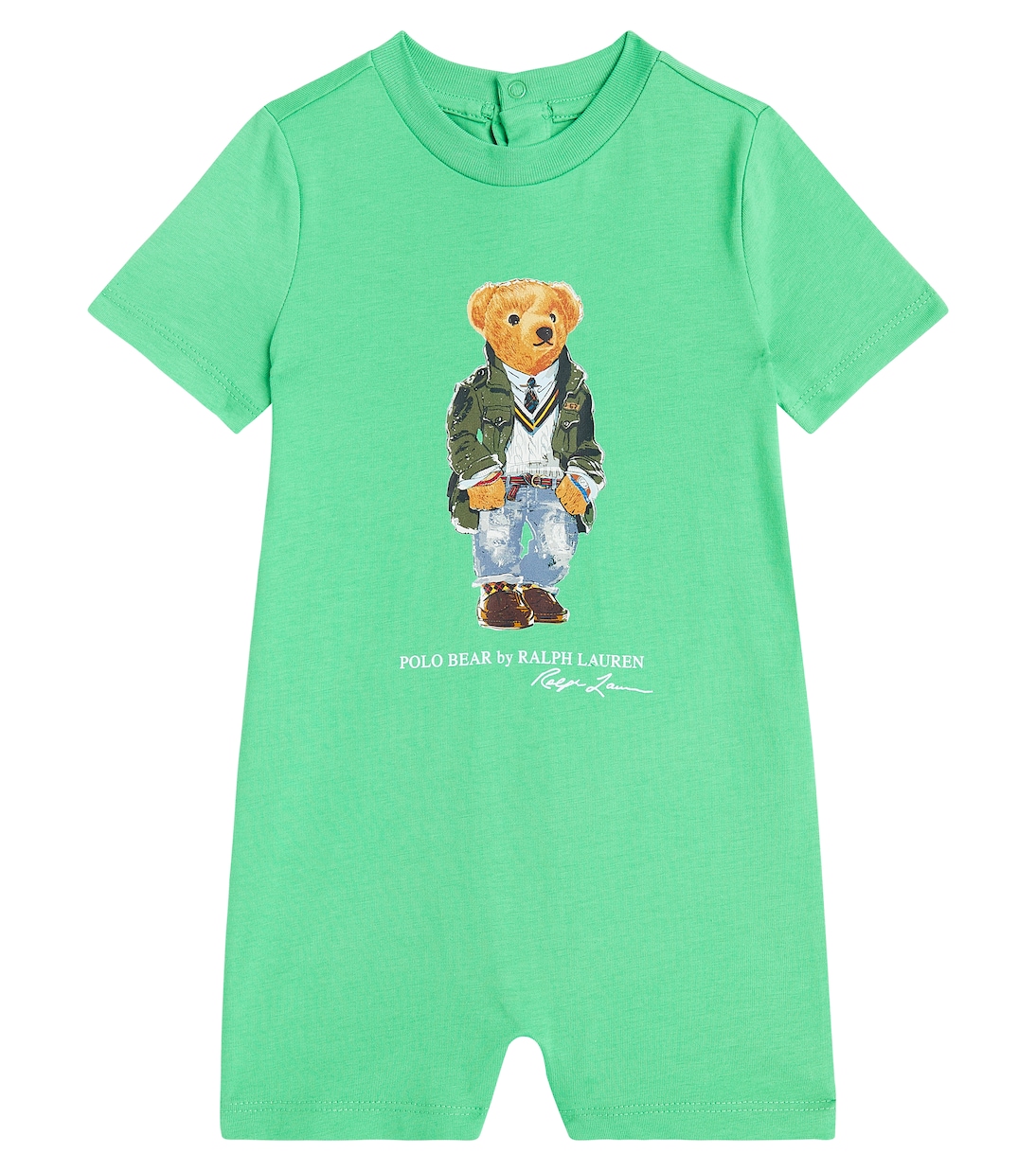 Baby Polo Bear cotton jersey playsuit | Polo Ralph Lauren Kids