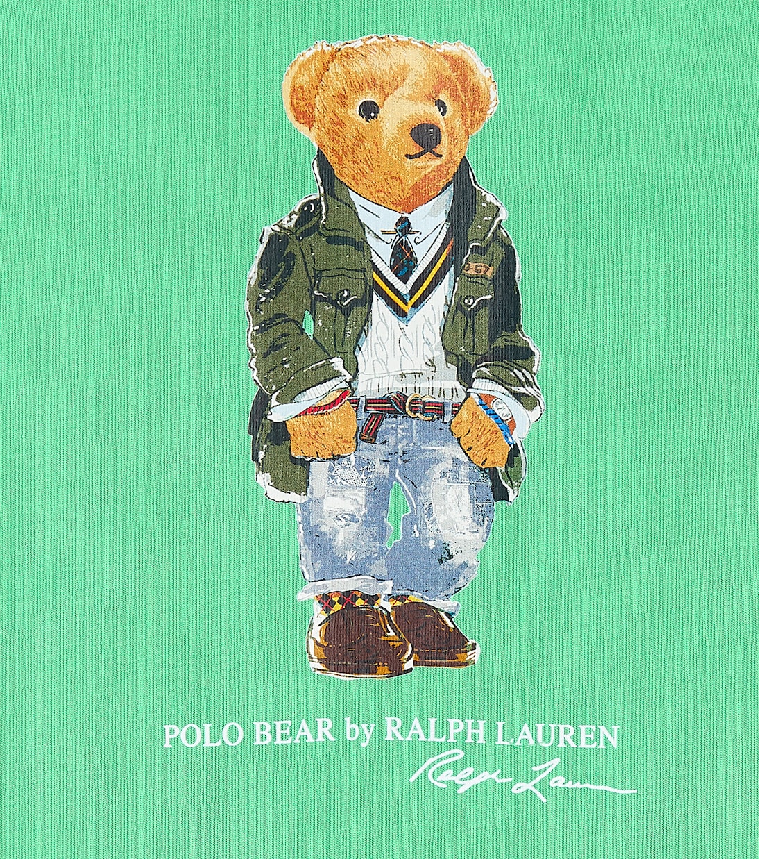 Baby Polo Bear cotton jersey playsuit | Polo Ralph Lauren Kids