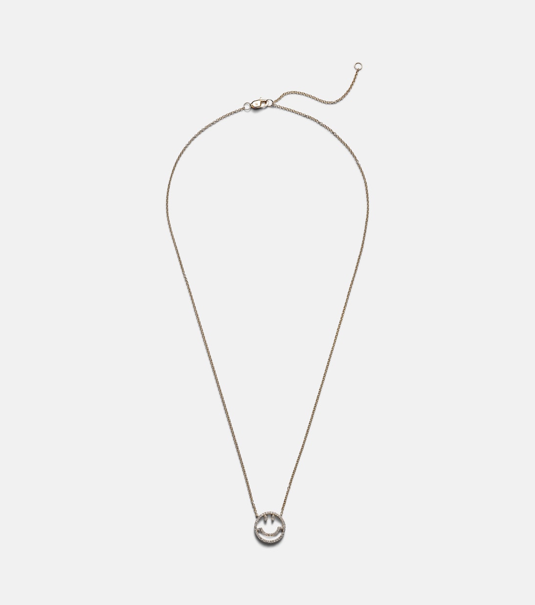 Collana Have A Nice Day in oro 14kt con diamanti | Roxanne First