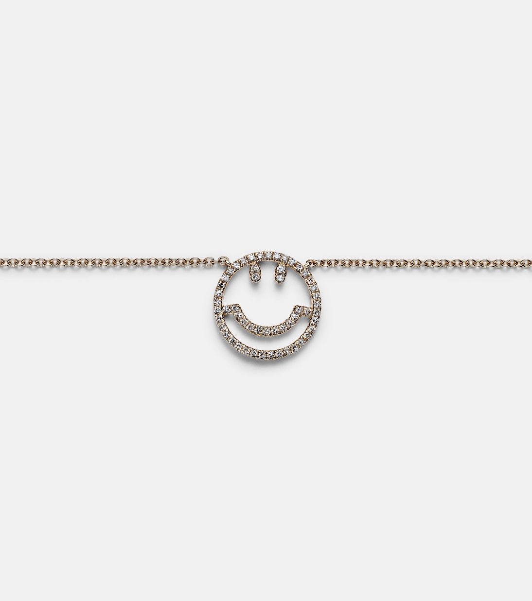 Collana Have A Nice Day in oro 14kt con diamanti | Roxanne First