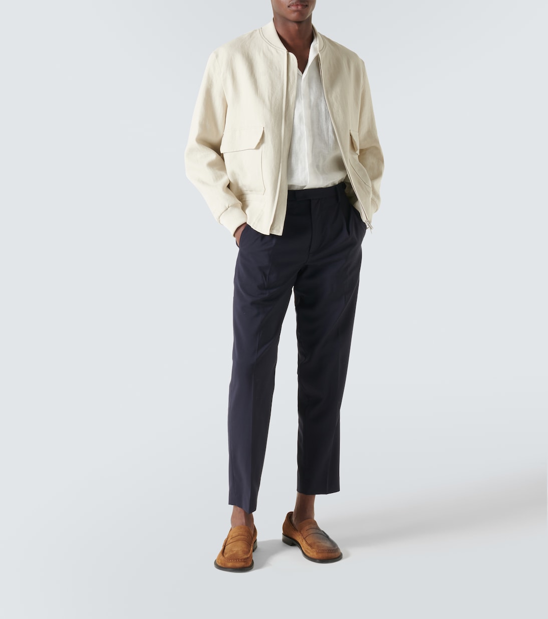 Maitan linen bowling shirt | Orlebar Brown