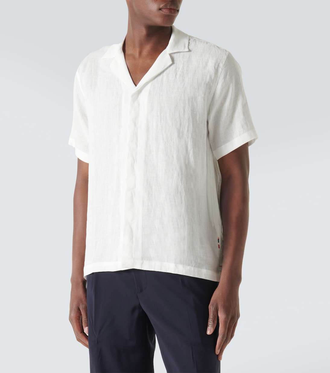 Maitan linen bowling shirt | Orlebar Brown