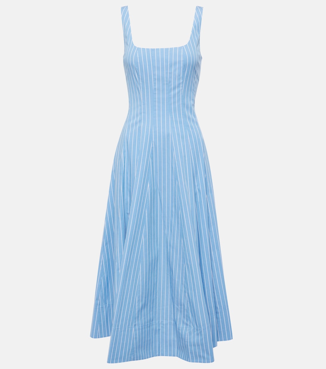 Midikleid Wells aus Baumwollpopeline | Staud
