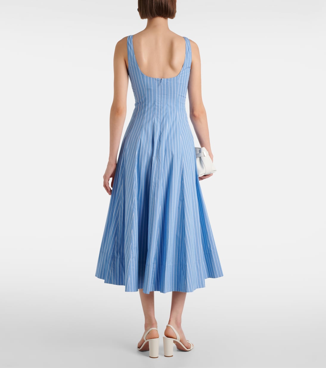 Midikleid Wells aus Baumwollpopeline | Staud