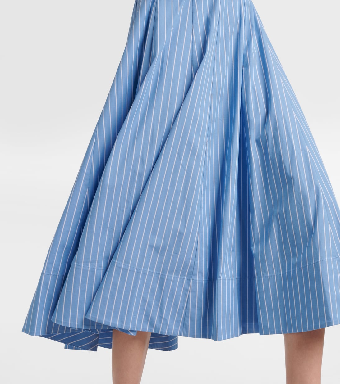 Midikleid Wells aus Baumwollpopeline | Staud