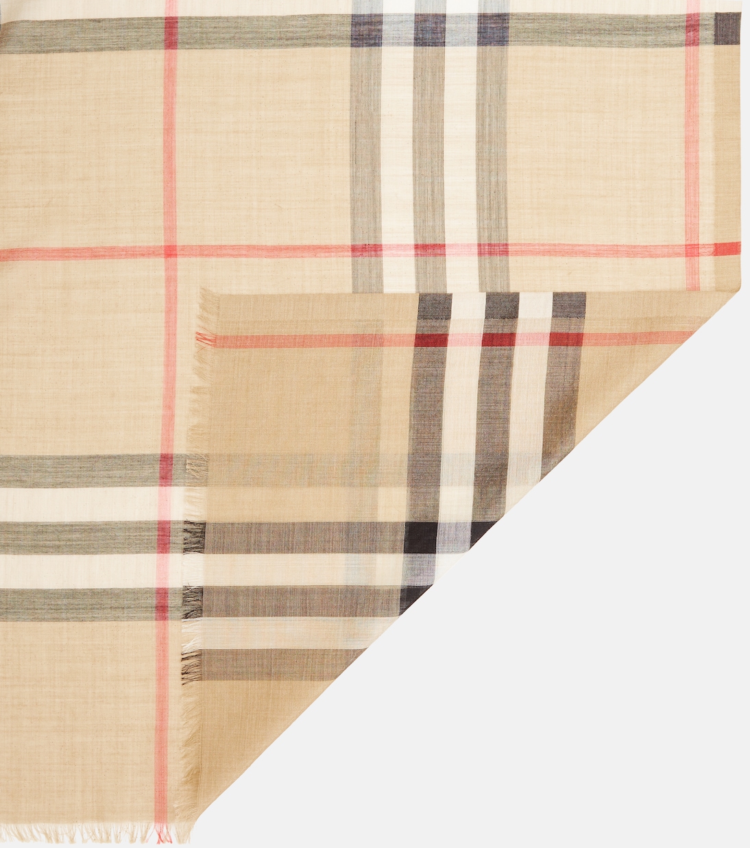 Sciarpa Burberry Check in lana e seta | Burberry