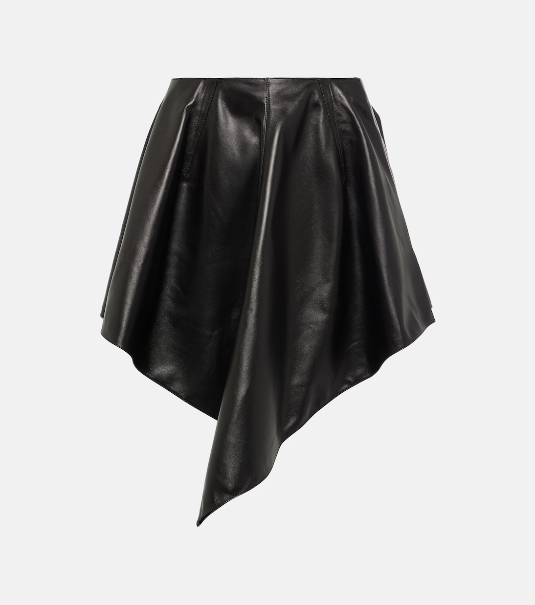 Minigonna asimmetrica in pelle | Alaïa