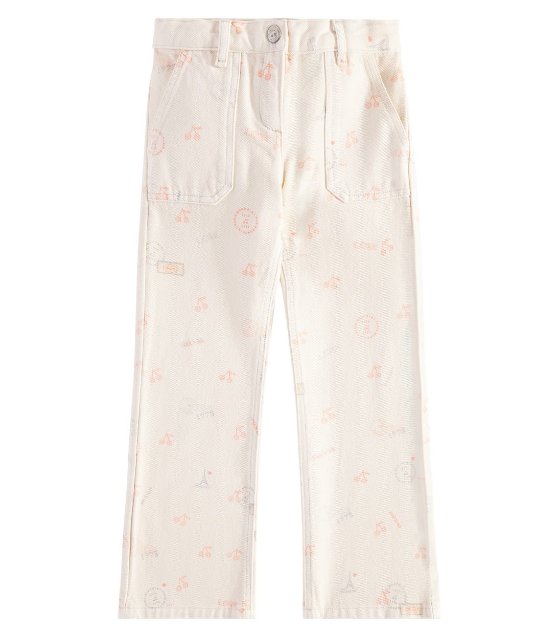 Pantalones Gretchen de denim de algodón | Bonpoint