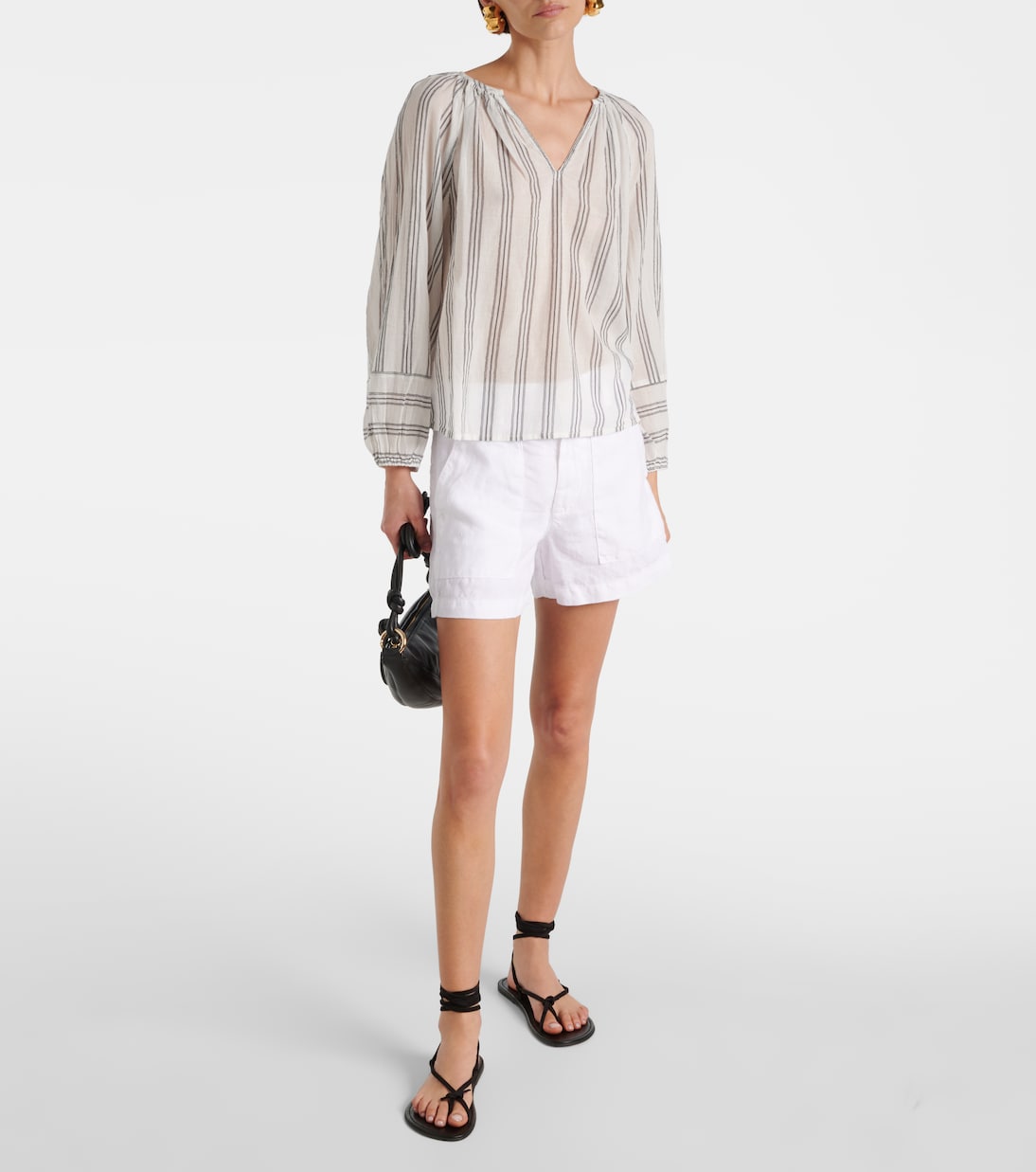 Blusa Gianna in cotone a righe | Velvet