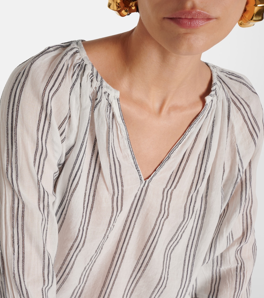 Blusa Gianna in cotone a righe | Velvet