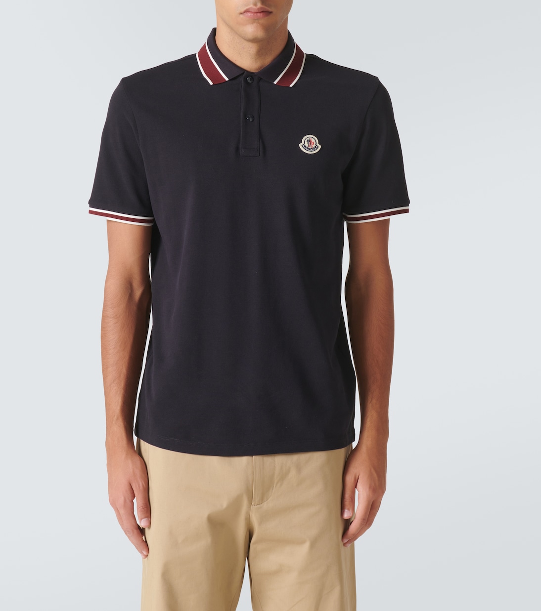 Polo en coton à logo | Moncler