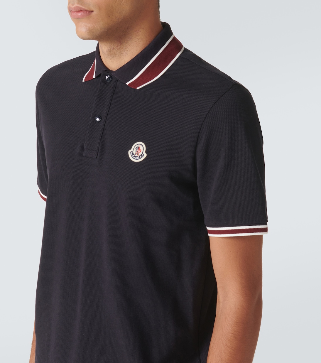 Polo en coton à logo | Moncler