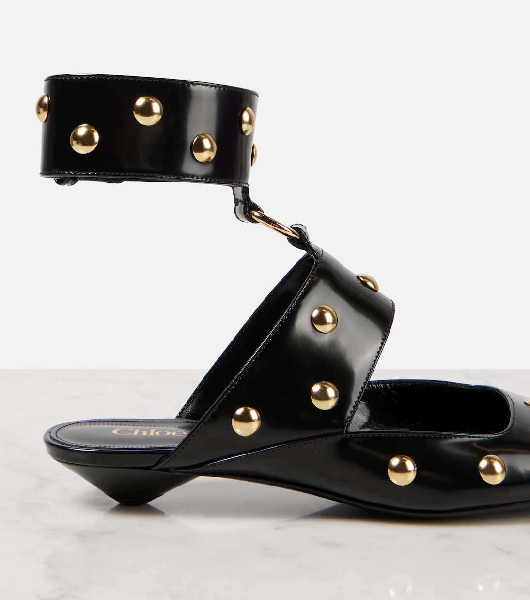 Verzierte Mules Jade aus Leder | Chloé