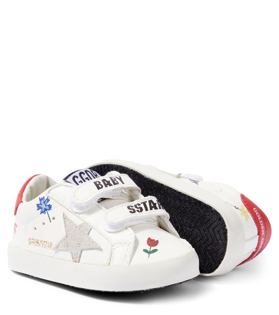 Baby Old School leather sneakers in white Golden Goose Kids Mytheresa