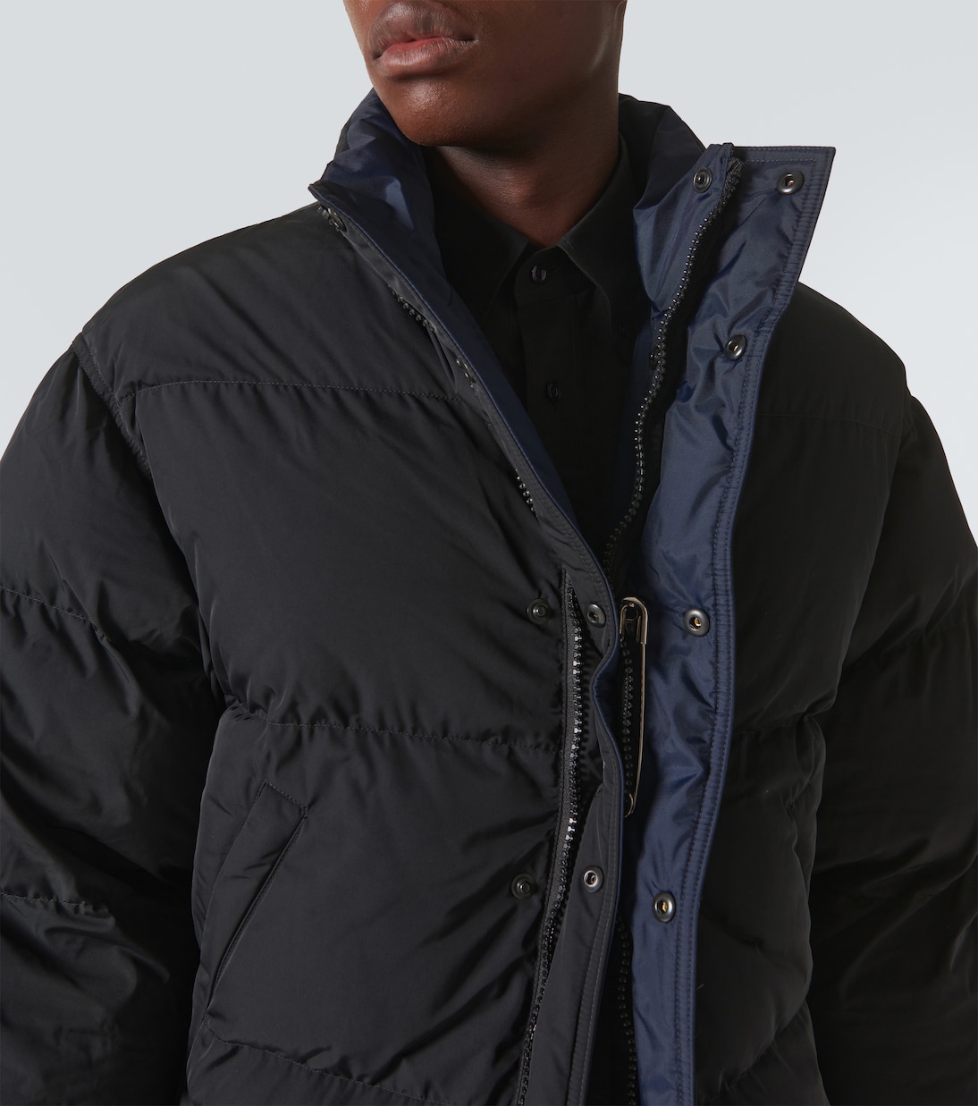 Loop Sports Icon reversible puffer jacket in black Balenciaga Mytheresa