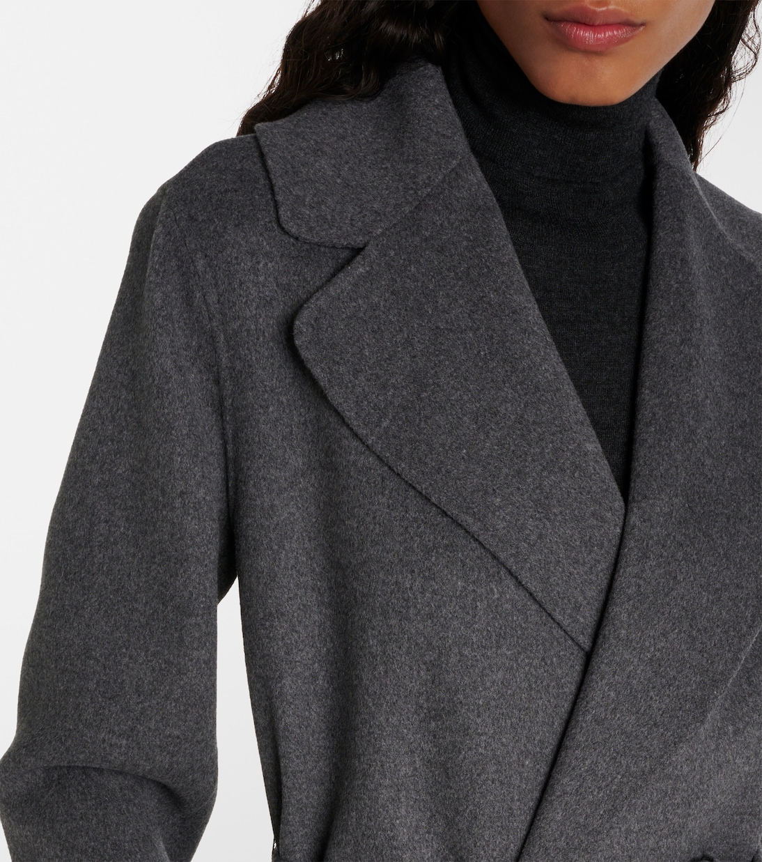 Abrigo envolvente de lana Poldo para jóvenes, estilo Max Mara