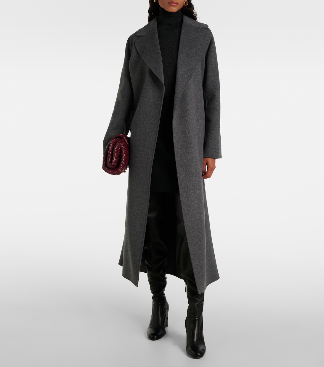 Manteau Poldo en laine en gris S Max Mara Mytheresa