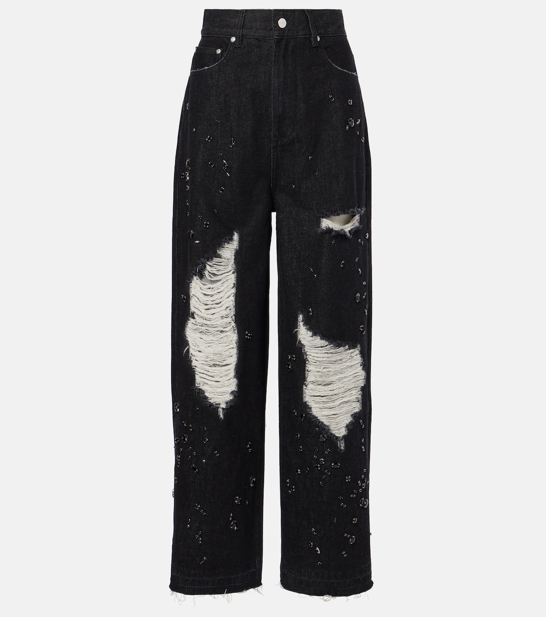 Jeans a gamba larga distressed | Xu Zhi