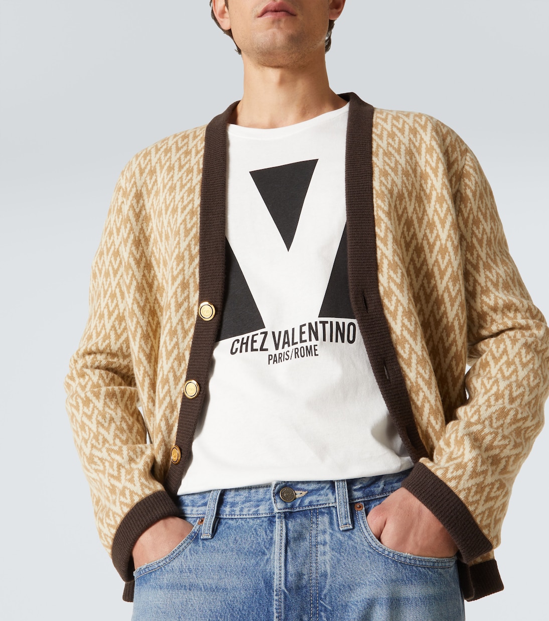 T-shirt Chez Valentino en coton | Valentino