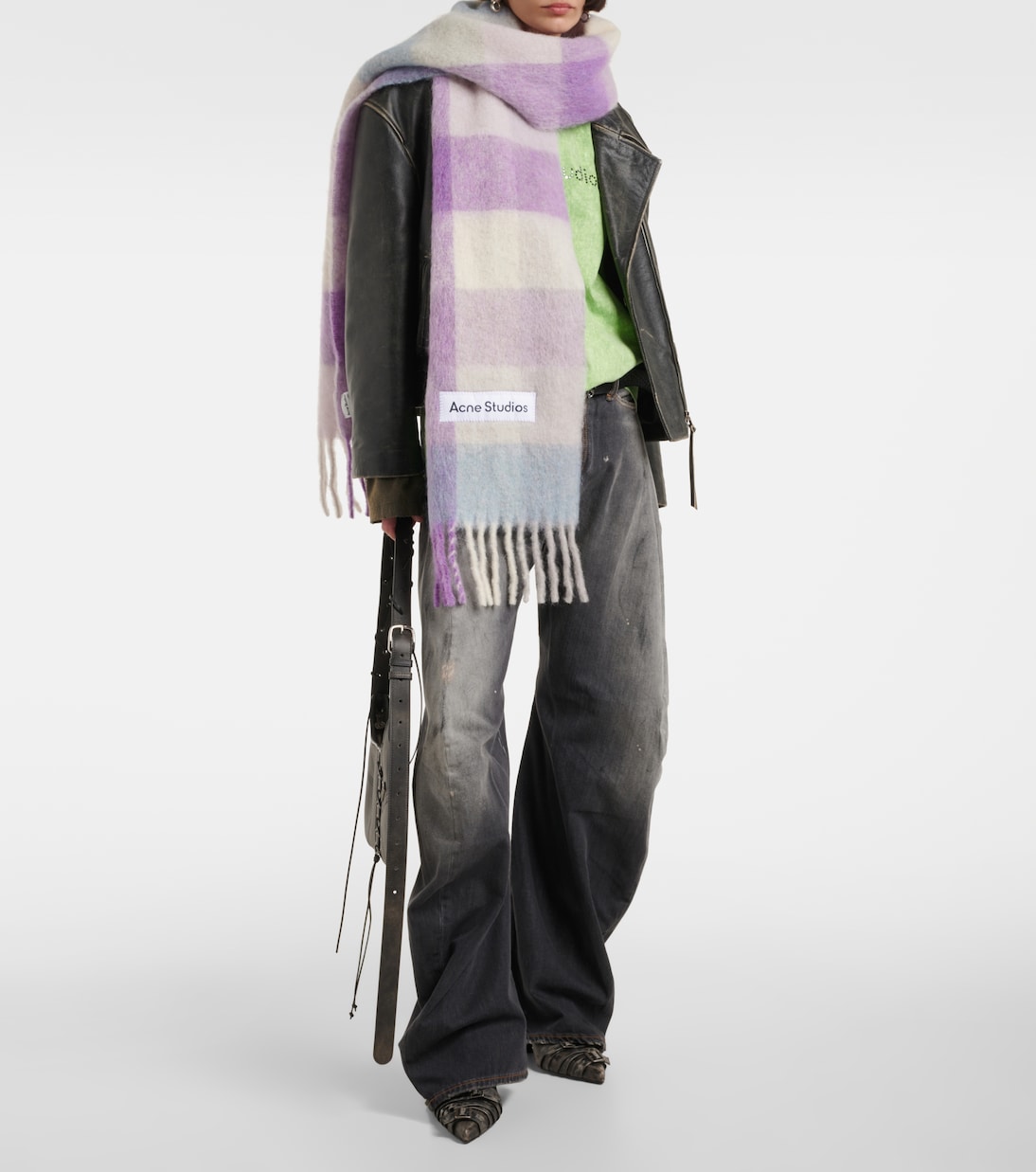 Sciarpa Vally in misto lana a quadri | Acne Studios