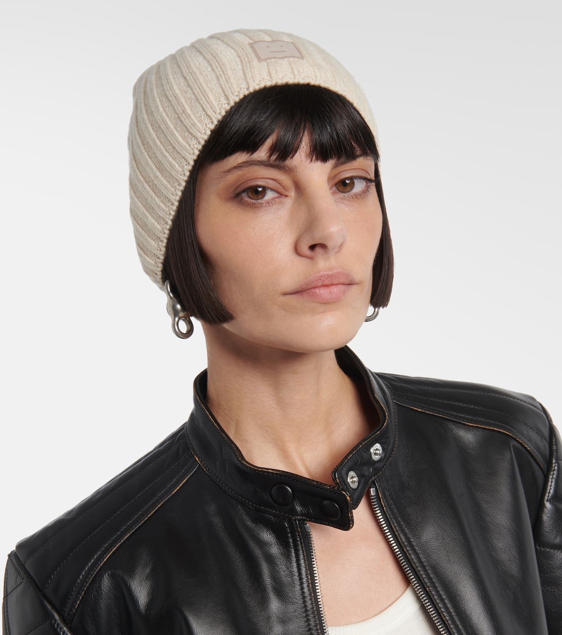 Berretto in lana lavorata a coste ACNE STUDIOS per uno stile giovane e trendy