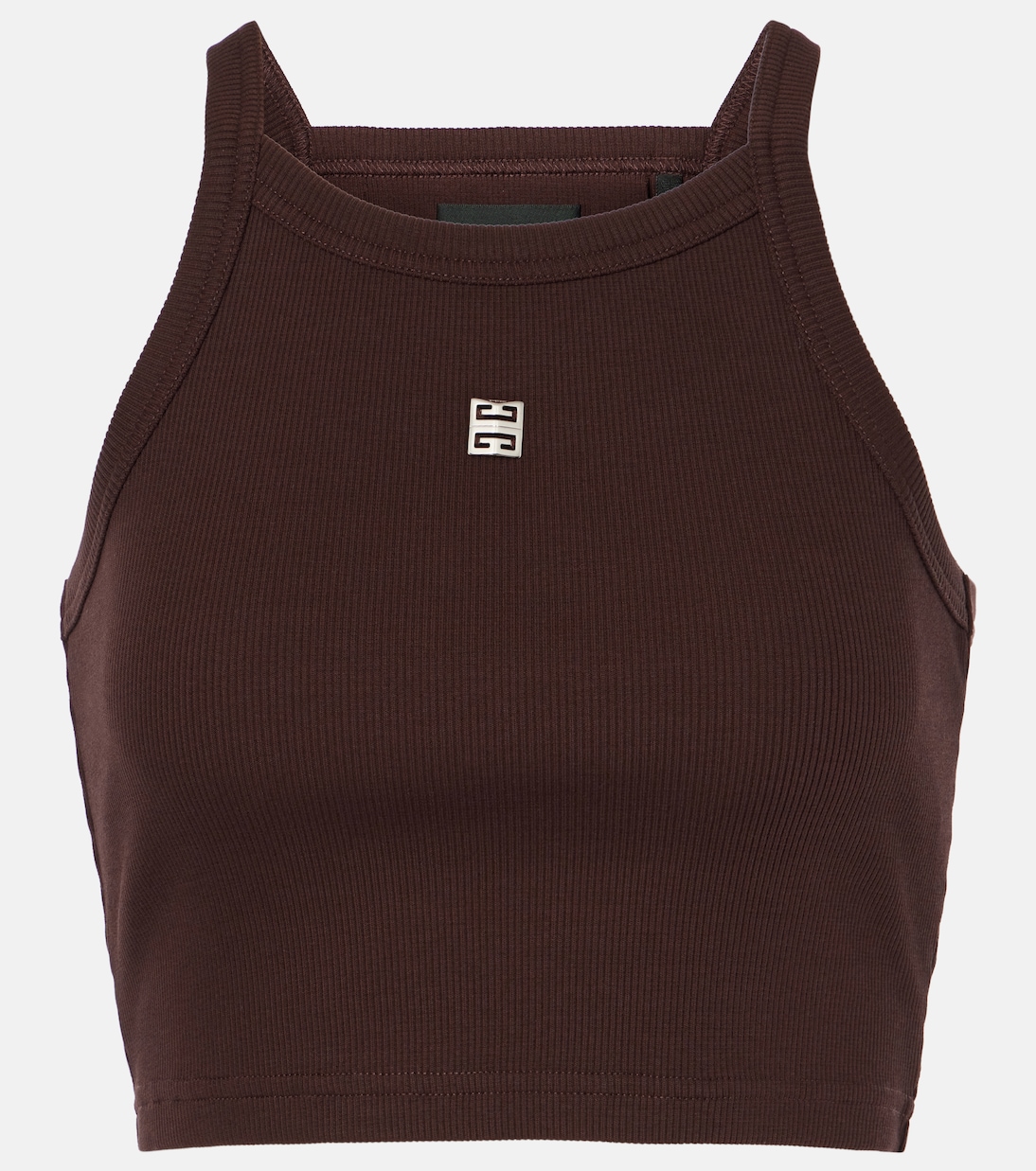 Tank top cropped 4G in cotone | Givenchy