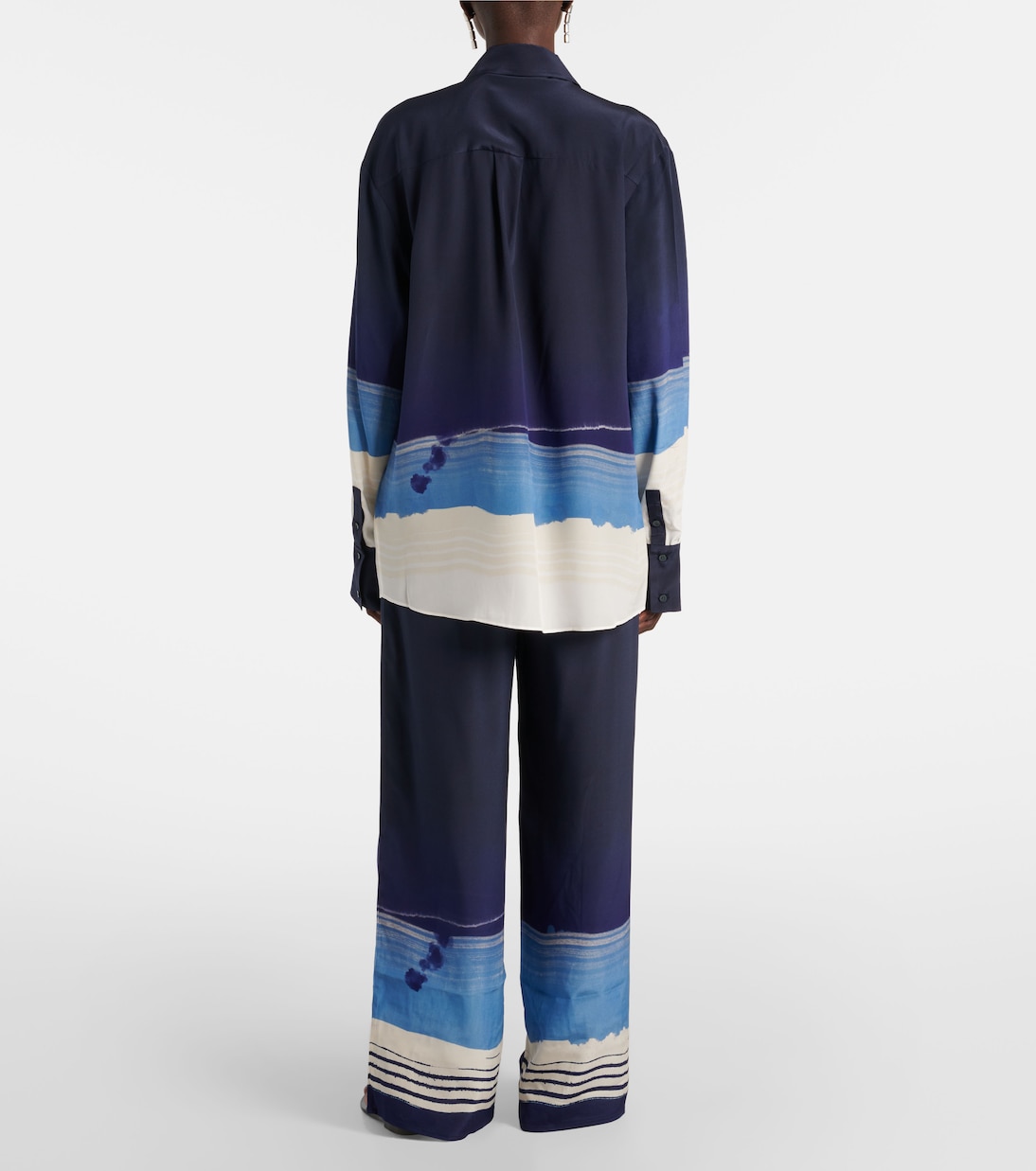 Camicia Mariner in seta crêpe de chine | SIR