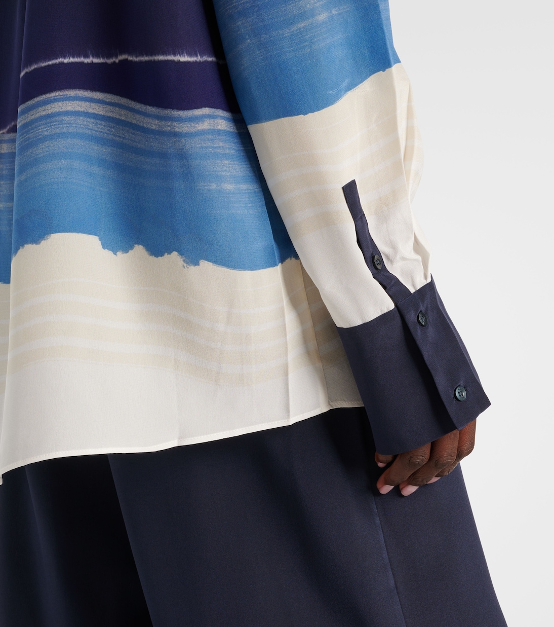 Camicia Mariner in seta crêpe de chine | SIR