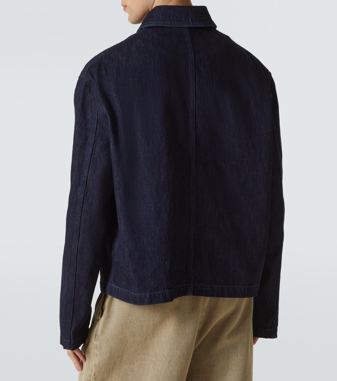 Jeansjacke mit Leder | Loewe