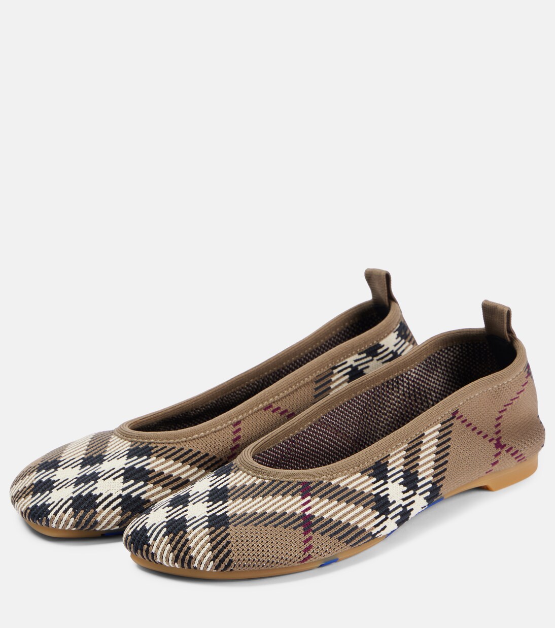 Burberry Check jacquard ballet flats | Burberry