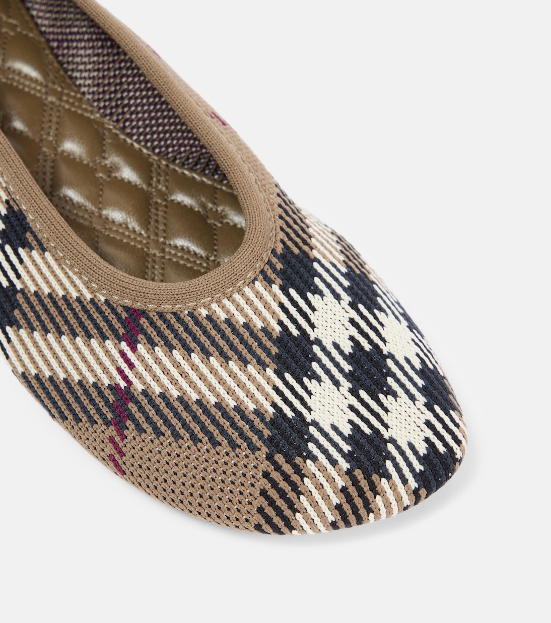 Burberry Check jacquard ballet flats | Burberry