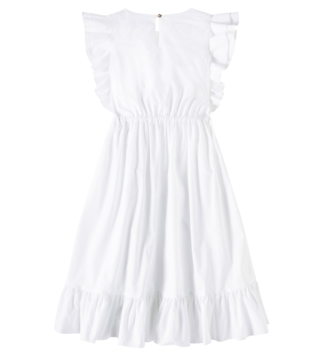 Besticktes Kleid aus Baumwollpopeline | Versace Kids