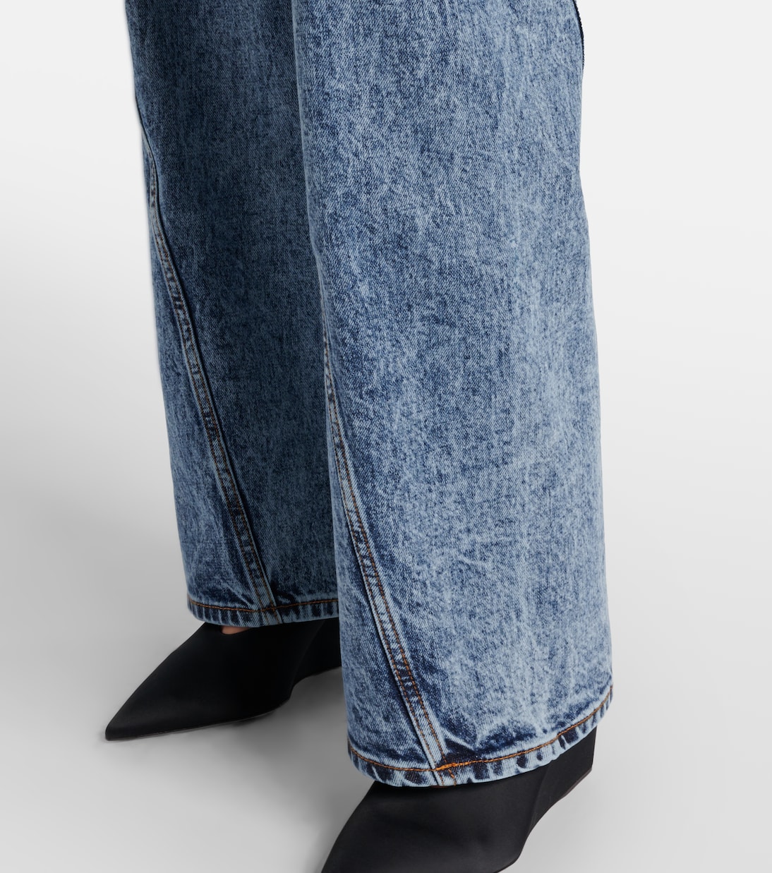 Jean ample Twisted à taille basse | Alaïa