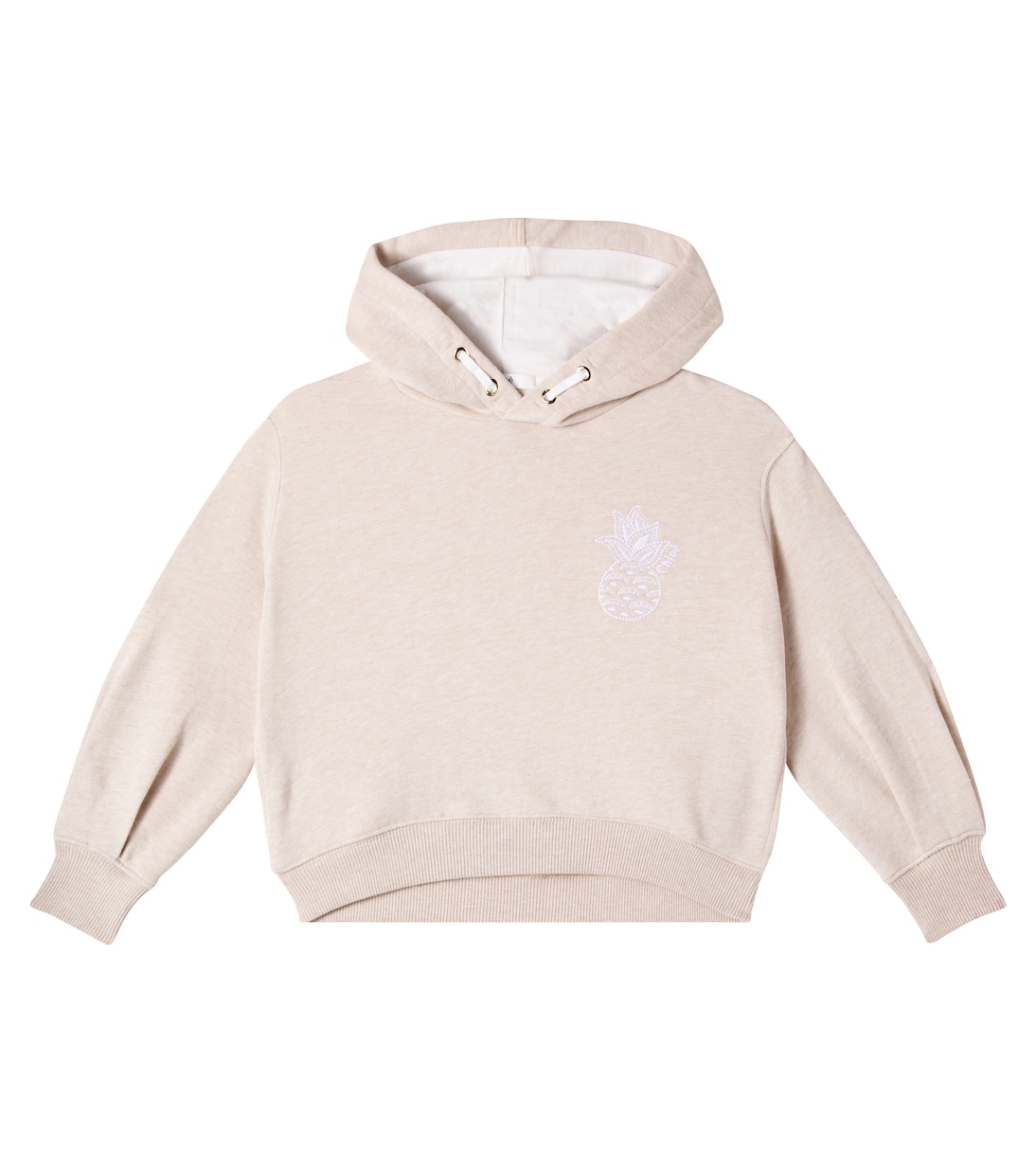Felpa in jersey di cotone con cappuccio | Chloé Kids