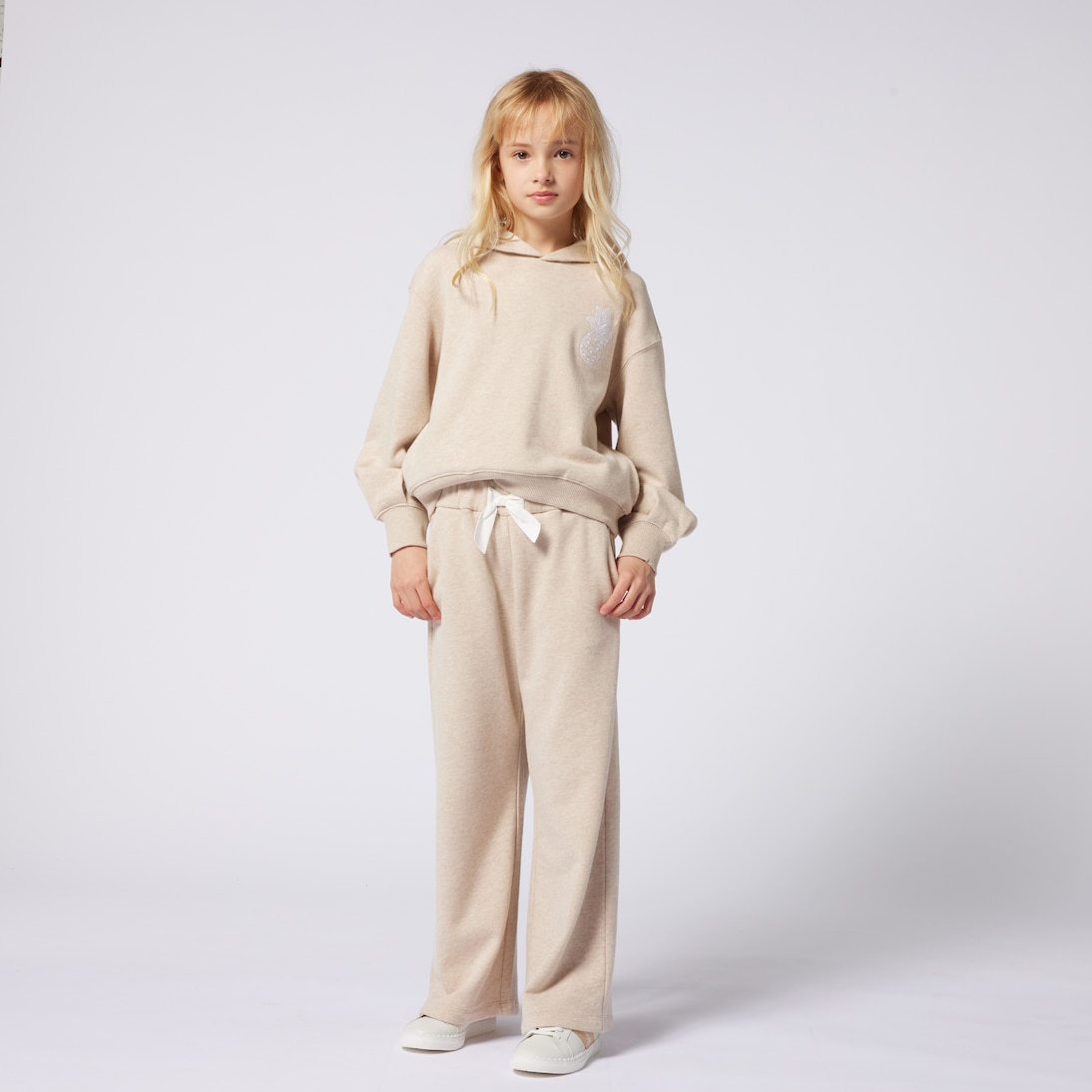 Felpa in jersey di cotone con cappuccio | Chloé Kids