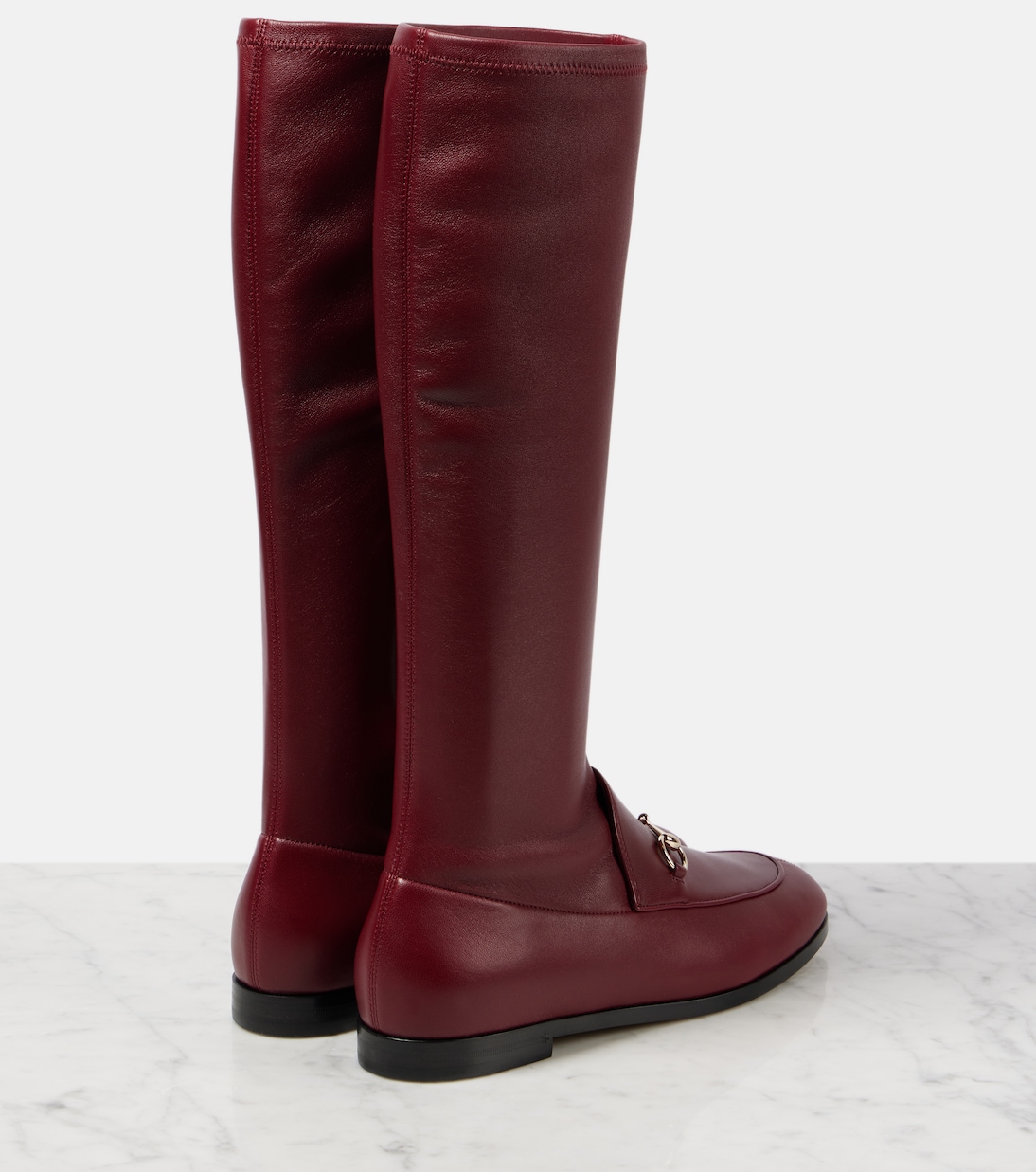 Stivali in pelle Gucci Jordaan per giovani alla moda