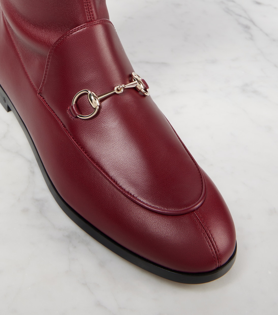 Stivali in pelle Gucci Jordaan per giovani alla moda