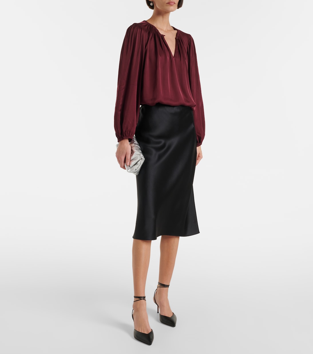 Blusa Riona in raso | Velvet