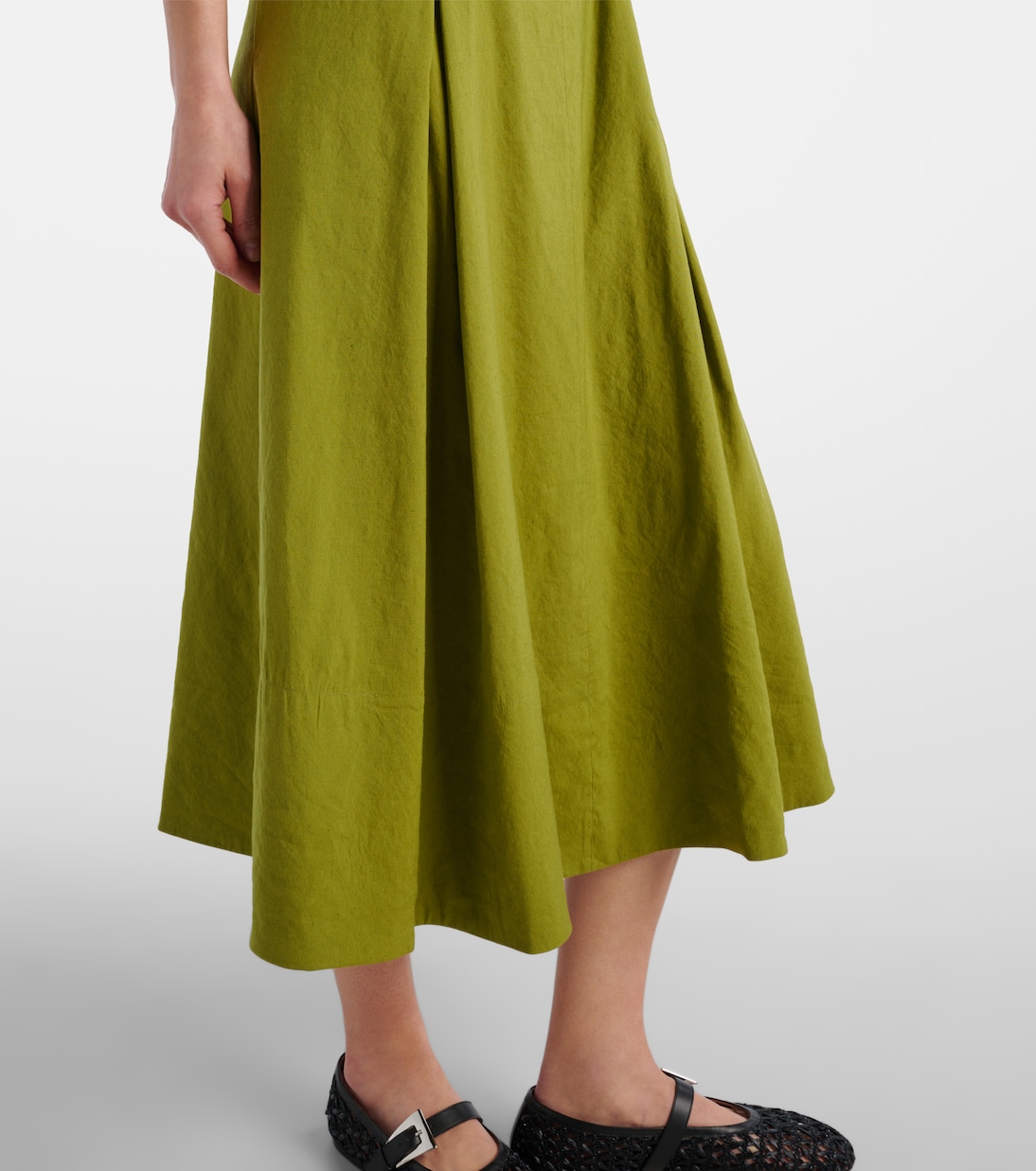 Midikleid aus einem Leinengemisch | Vince